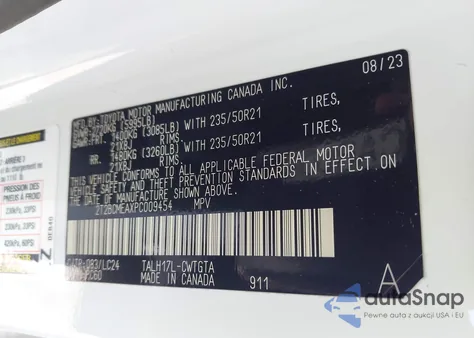 2023 Lexus Rx 500H F Sport Performance from USA, damaged, VIN 2T2BCMEAXPC009454